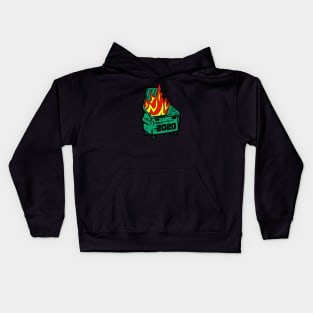 2020 Dumpster Fire Kids Hoodie